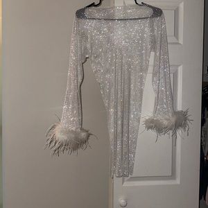 Rhinestone Mini Dress